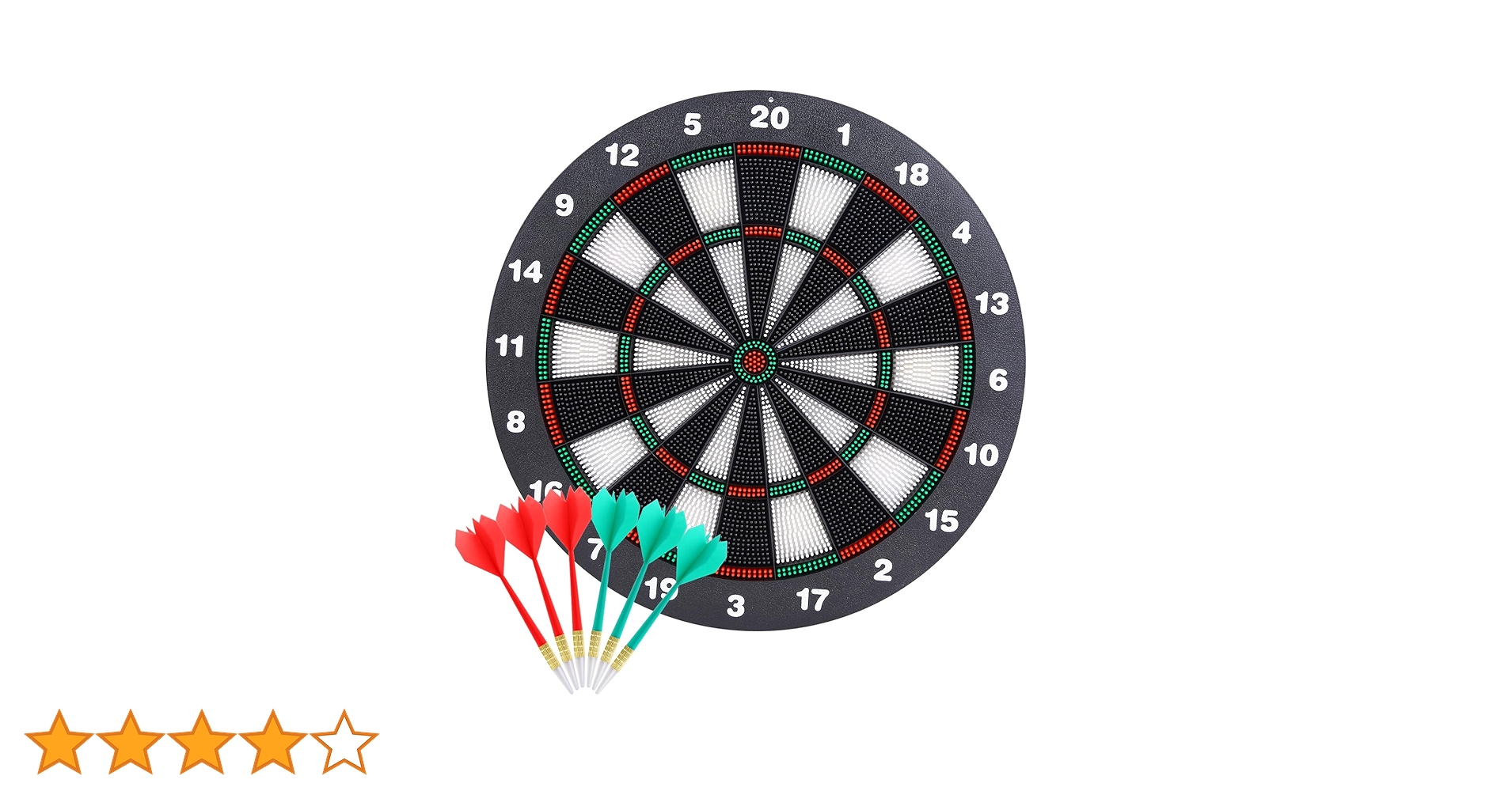 Amazon.co.jp: Theefun ダーツボード 16インチ ゴム製安全ダーツボード